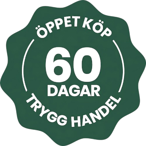 60 dagars nöjdhetsgaranti